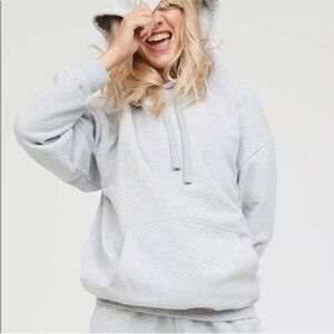 Aerie Offline Throwback Oversized Cotton Hoodie